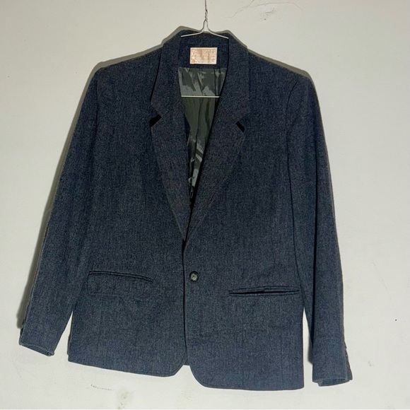 Vintage Pendleton Classic Gray Womens Blazer SZ 12 - Picture 1 of 8